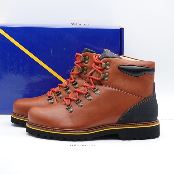 NEW Size 9 Men's Samuel Hubbard Mt Tam Saddle Bag Hiking Boots M4200-105 Tan - Picture 1 of 10